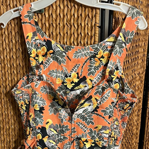 PATALOHA PATAGONIA organic cotton faux wrap Hawaiian print dress - Picture 5 of 11